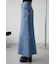 AZUL DENIM フリンジ切替デニムスカート
