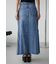AZUL DENIM フリンジ切替デニムスカート