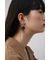 アクリル×メタルアシンメトリーピアス