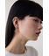 アクリル×メタルアシンメトリーピアス