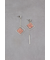 アクリル×メタルアシンメトリーピアス