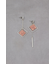 アクリル×メタルアシンメトリーピアス
