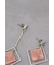 アクリル×メタルアシンメトリーピアス