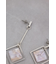 アクリル×メタルアシンメトリーピアス