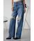 AZUL DENIM ダメージワイドデニム