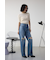 AZUL DENIM ダメージワイドデニム