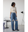AZUL DENIM ダメージワイドデニム