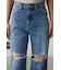 AZUL DENIM ダメージワイドデニム