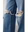 AZUL DENIM ダメージワイドデニム