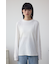 シアーネックリブトップス
