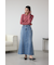 シアーネックリブトップス