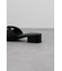 ダブルリボンスクエアトゥサンダル