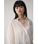 バックスリットシアーオーバーシャツ