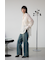 バックスリットシアーオーバーシャツ