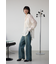 バックスリットシアーオーバーシャツ