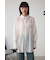 バックスリットシアーオーバーシャツ