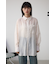 バックスリットシアーオーバーシャツ