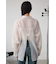 バックスリットシアーオーバーシャツ