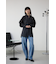 バックスリットシアーオーバーシャツ