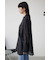 バックスリットシアーオーバーシャツ