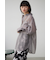 バックスリットシアーオーバーシャツ