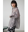 バックスリットシアーオーバーシャツ