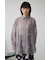 バックスリットシアーオーバーシャツ