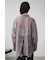 バックスリットシアーオーバーシャツ