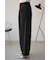 ポリエステルリネンミックスワイドパンツ