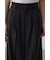 ポリエステルリネンミックスワイドパンツ