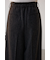 ポリエステルリネンミックスワイドパンツ
