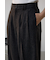ポリエステルリネンミックスワイドパンツ