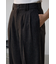 ポリエステルリネンミックスワイドパンツ