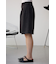 ポリエステルリネンミックスハーフパンツ