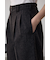 ポリエステルリネンミックスハーフパンツ