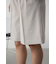 ポリエステルリネンミックスハーフパンツ