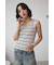 【堀田茜さん着用アイテム】スクエアネックリブタンクトップ