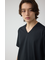 AZコットンVネックTシャツ