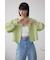 コットンレースクロップドシャツ