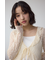 レースフリルカーディガン