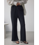 リブタイトフレアパンツ