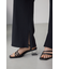 リブタイトフレアパンツ