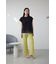 リブタイトフレアパンツ