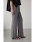リブタイトフレアパンツ