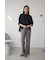 リブタイトフレアパンツ