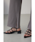 リブタイトフレアパンツ