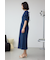 フロントジップ半袖デニムワンピース
