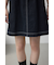 フロントジップ半袖デニムワンピース