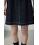 フロントジップ半袖デニムワンピース