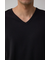 タックフライスVネックTシャツ